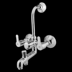 Brass wall mixer 3 in 1 with L shape bend