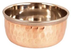 Copper Hammered Bowl