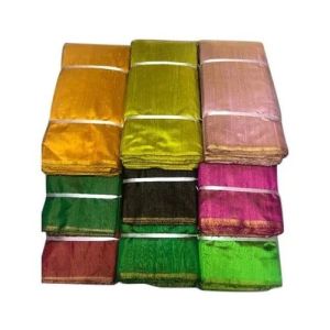 Metallic Tissue Silk Fabric