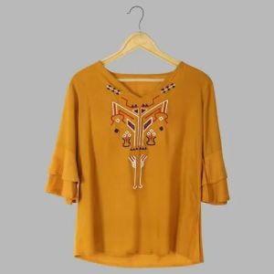 Embroidered Western Tops