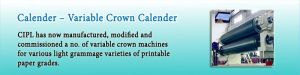 Calender Variable Crown Calender