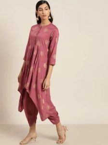 Ladies Kurti Dhoti Set