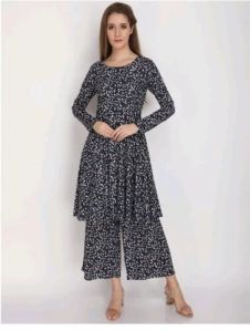 Straight Kurti Palazzo Set