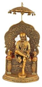 Gold Plated Sai Baba Statue