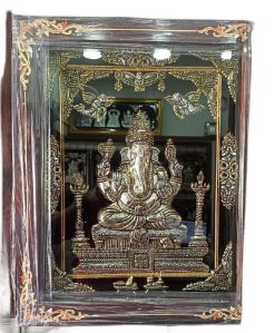 Silver Plated Laxmi Ganesh Statue