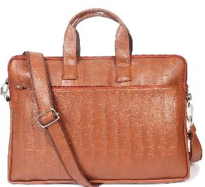 TL-1139-A Brown Leather Laptop Bag