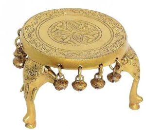 Brass Round Pooja Chowki