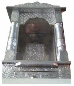 Silver Coated Wooden Temple