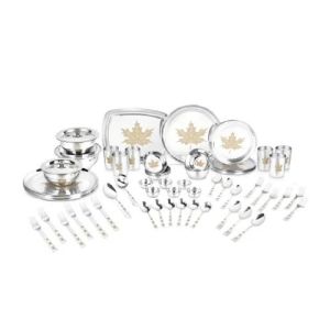 68-Pcs Stainless Steel Maple Dinner Set