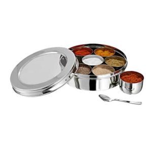 Stainless Steel See Thru Masala Dabba