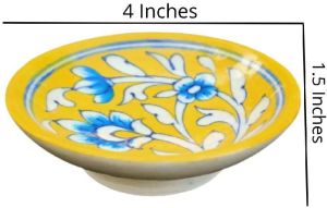 Heritage India /Blue Pottery Wall Hanging Plates Size 4