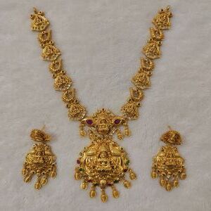 Traditional Golden Temple Wedding Bridal Jewellery Set for Women