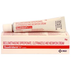 Quadriderm Rf Cream Beclometasone (0.025% w/w) + Neomycin (0.5% w/w) + Clotrimazole (1% w/w)