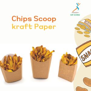 Kraft Paper Chip Scoop Cup