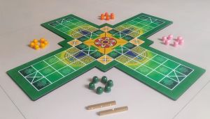 Foldable Wooden Thayam Game Board