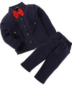 Boys 3 Pcs Jacket Baba Suits