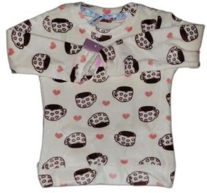 Girls Printed Woolen Top