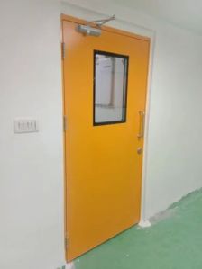 4 Feet Mild Steel Yellow Clean Room Door