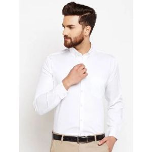 Men's White Cotton Shirt