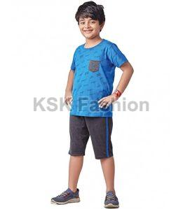 Kids Half Sleeve T-Shirt and Capri Set