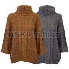 Ladies High Neck Sweater