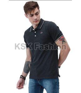 Mens Black Polo T-Shirt