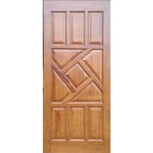 teak wood panel door