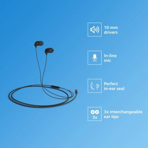 Philips Audio TAE1126 Wired in Ear Earphones