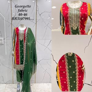 Ladies Heavy Embroidered Georgette Suit