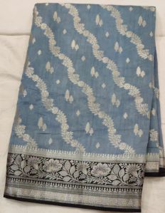 Grey Arivines Matka Silk Saree