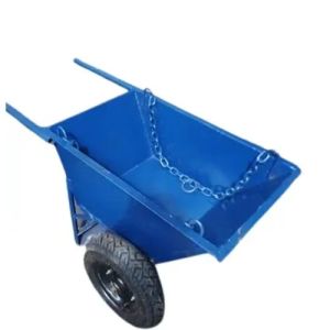 Cast Iron Blue Wheelbarrow