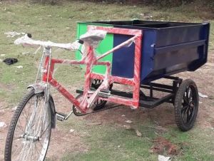 Cast Iron Garbage Tricycle