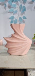 Pink Ceramic Peacock Shape Flower Pot