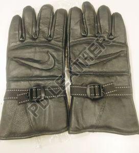 Mens Stylish Leather Bike Gloves