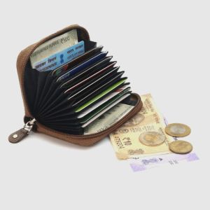 10 card slots leather wallet