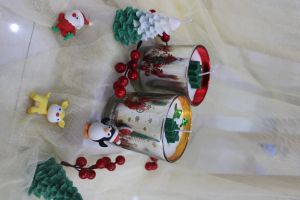 Christmas Candle-  glass Jar scented Candle