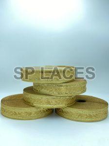 Golden Gotta Patti Border Lace