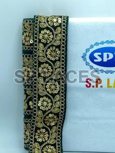 Heavy Embroidered Sequence Work Velvet Lace