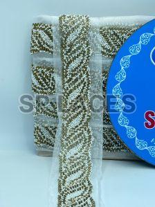 Handmade Golden Zari Lace