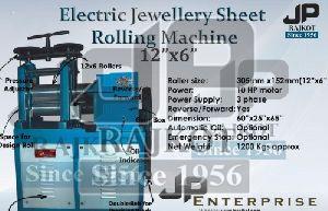 JP 12"x6\' Electric Jewellery Sheet Rolling Machine