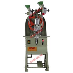 double channel eyelet punching machine