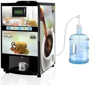 4 Lane Coffee Tea Vending Machine with Pump