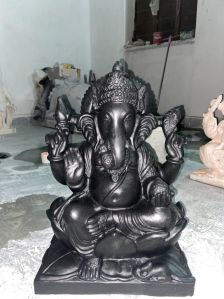 Black Marble Ganesh Statue