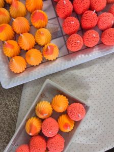 Orange Motichoor Ladoo Candles