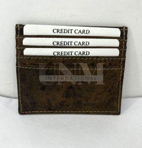 Brown Leather Credit Card Holder