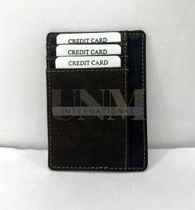 Plain Leather Credit Card Holder