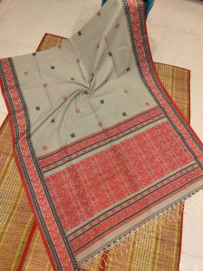 Authentic Handloom Khadi Jamdani Saree