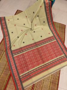 Authentic Handloom Khadi Jamdani Saree