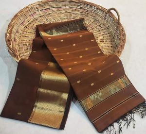 Maheshwari Handloom Silk Cotton Jari Buti Saree