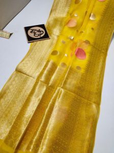 banarasi semi Georgette sarees